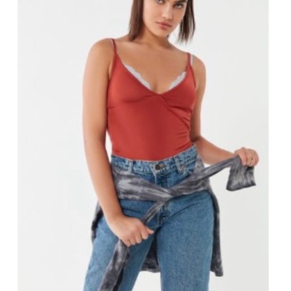 Urban Outfitters Heidi Plunging Surplice Tank Top